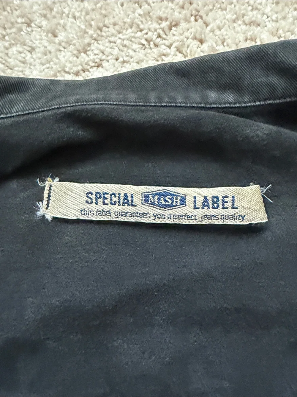 Ash Black Denim Vest